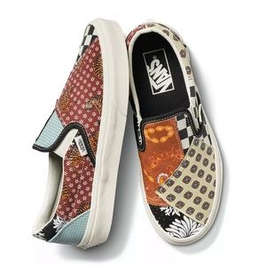 EUC Vans Tiger Patchwork Slip-On